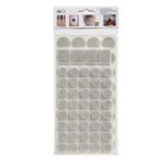 Casa si Gradina - Mobilier - Feronerie si accesorii mobila - Set protectoare mobila, autocolant, 104 bucati, din pasla, alb deschis, diverse dimensiuni - Infinity.ro