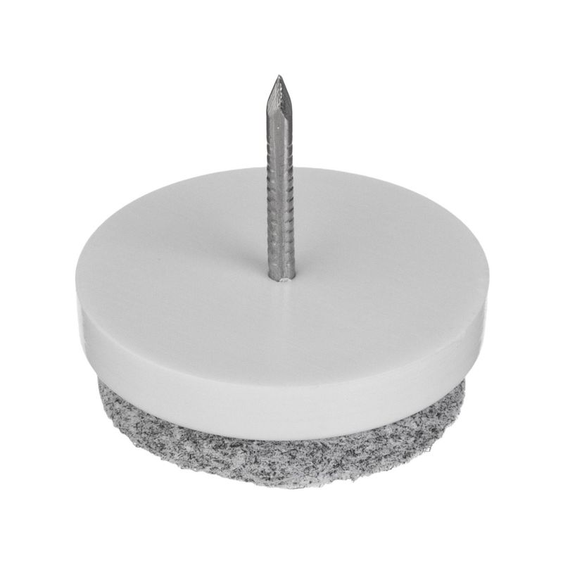 Casa si Gradina - Mobilier - Feronerie si accesorii mobila - Protectoare mobila, set 12 bucati, cuie, pasla, diametru 24 mm, gri - Infinity.ro