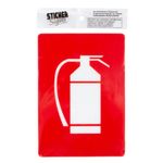 Casa si Gradina - Decoratiuni - Stickere decorative - Indicator autocolant, model instinctor, dimensiuni lungime 12cm latime 17cm, material pvc, rosu - Infinity.ro