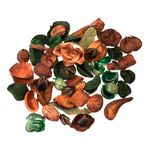 Casa si Gradina - Decoratiuni - Aromaterapie si lumanari - Odorizante camera - Potpourri decorativ, flori portocalii verzi, aroma winter forest, capacitate 90g - Infinity.ro