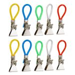 Casa si Gradina - Sanitare - Suporturi si accesorii baie - Accesorii baie - Set carlige metalice, clipsuri, multicolor, 10 bucati - Infinity.ro