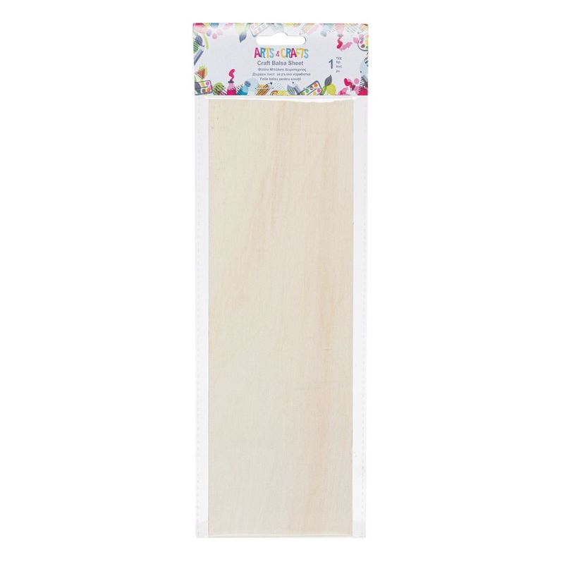 Casa si Gradina - Constructii - Materiale constructii - Placi decorative - Placa lemn, balsa, dimensiuni 30.4 x 10x0.4cm - Infinity.ro