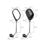 Sport si Outdoor - Ciclism - Piese pentru biciclete - Accesorii piese biciclete - Set oglinzi bicicleta, banda reflectorizanta, schelet metalic plastic, negru, 2 bucati - Infinity.ro