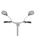 Sport si Outdoor - Ciclism - Piese pentru biciclete - Accesorii piese biciclete - Set oglinzi bicicleta, banda reflectorizanta, schelet metalic plastic, negru, 2 bucati - Infinity.ro