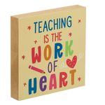 Casa si Gradina - Constructii - Materiale constructii - Placi decorative - Placa decorativa lemn, model patrat, mesaj multicolor, dimensiuni 12 x 2 x 12cm - Infinity.ro