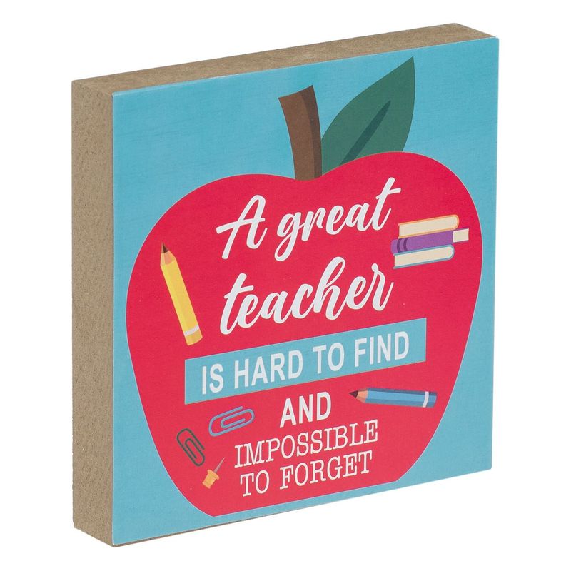 Casa si Gradina - Constructii - Materiale constructii - Placi decorative - Placa decorativa lemn, model patrat, mesaj multicolor, dimensiuni 12 x 2 x 12cm - Infinity.ro