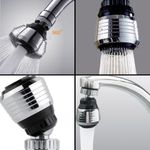 Casa si Gradina - Gradinarit si plante - Instalatii si accesorii pentru irigatii - Furtunuri de gradina si accesorii - Conector robinet, rotativ 360°, jet tip dus, plastic - Infinity.ro