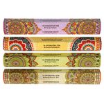Casa si Gradina - Decoratiuni - Aromaterapie si lumanari - Odorizante camera - Set betisoare parfumate, multicolor, 56 bucati, arome lavanda, lemn de santal, iasomie, vanilie si miere - Infinity.ro
