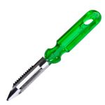 Casa si Gradina - Bucatarie si vesela - Ustensile bucatarie - Razatori si curatatoare - Decojitor legume, lama ceramica, maner verde, 15cm - Infinity.ro