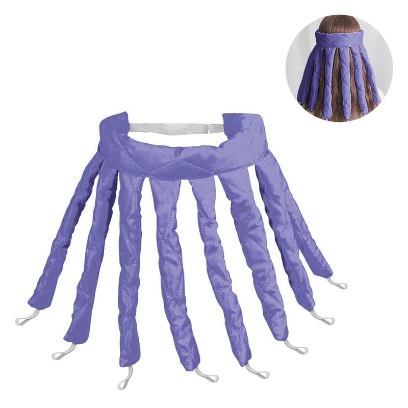 Ingrijire personala si Cosmetice - Aparate & accesorii ingrijire personala - Hair styling - Ondulatoare - Role par ondulator, panglica, bucle fara caldura, mov, set 8 bucati - Infinity.ro