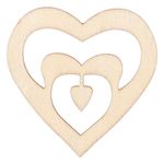 Casa si Gradina - Decoratiuni - DIY - Kit-uri - Accesorii lemn arts & crafts, set 5 bucati, inimi si fluturi - Infinity.ro