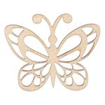 Casa si Gradina - Decoratiuni - DIY - Kit-uri - Accesorii lemn arts & crafts, set 5 bucati, inimi si fluturi - Infinity.ro