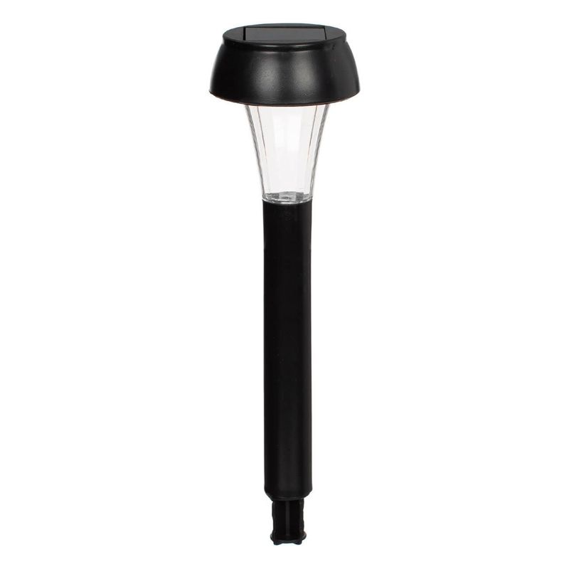 Casa si Gradina - Corpuri si surse de iluminat - Iluminat exterior - Lampi solare - Lampa solara plastic, negru, 18.5cm, led alb - Infinity.ro