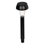 Casa si Gradina - Corpuri si surse de iluminat - Iluminat exterior - Lampi solare - Lampa solara plastic, negru, 18.5cm, led alb - Infinity.ro