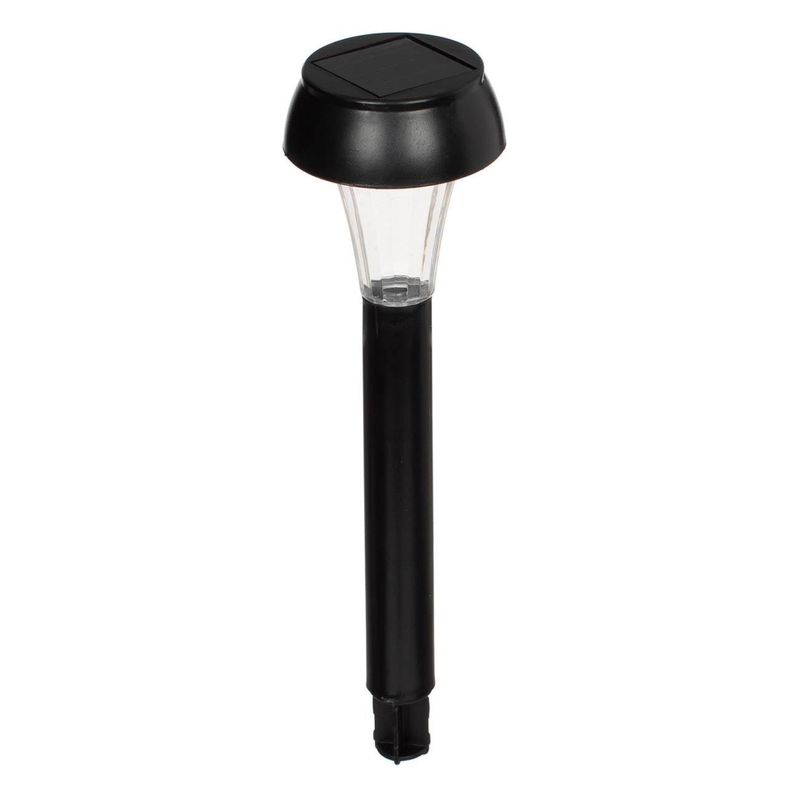 Casa si Gradina - Corpuri si surse de iluminat - Iluminat exterior - Lampi solare - Lampa solara plastic, negru, 18.5cm, led alb - Infinity.ro