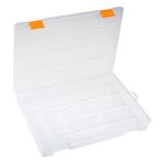 Casa si Gradina - Mobilier - Organizare si depozitare - Cutii depozitare - Cutie organizare compartimentata, 21 compartimente, transparent, dimensiuni 20.3 x 27.6 x 4.2cm - Infinity.ro