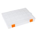 Casa si Gradina - Mobilier - Organizare si depozitare - Cutii depozitare - Cutie organizare compartimentata, 21 compartimente, transparent, dimensiuni 20.3 x 27.6 x 4.2cm - Infinity.ro