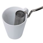 Casa si Gradina - Bucatarie si vesela - Vase pentru gatit - Ceainice si infuzoare - Infuzor ceai, inoxidabil, maner lung 11cm, argintiu - Infinity.ro