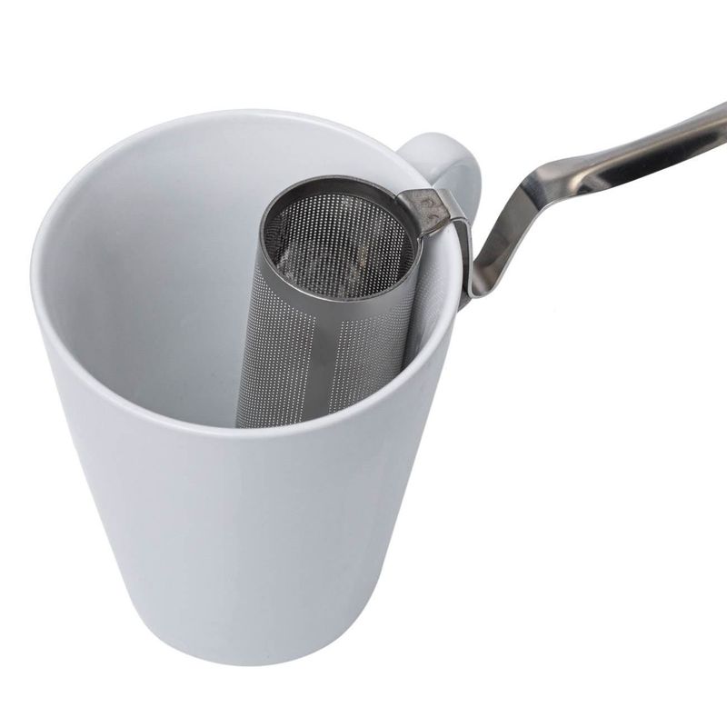 Casa si Gradina - Bucatarie si vesela - Vase pentru gatit - Ceainice si infuzoare - Infuzor ceai, inoxidabil, maner lung 11cm, argintiu - Infinity.ro