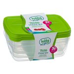 Casa si Gradina - Bucatarie si vesela - Organizare si depozitare bucatarie - Cutii alimentare - Recipient alimentare hobby life, trend, set 3 bucati, capac verde, capacitate 2l - Infinity.ro