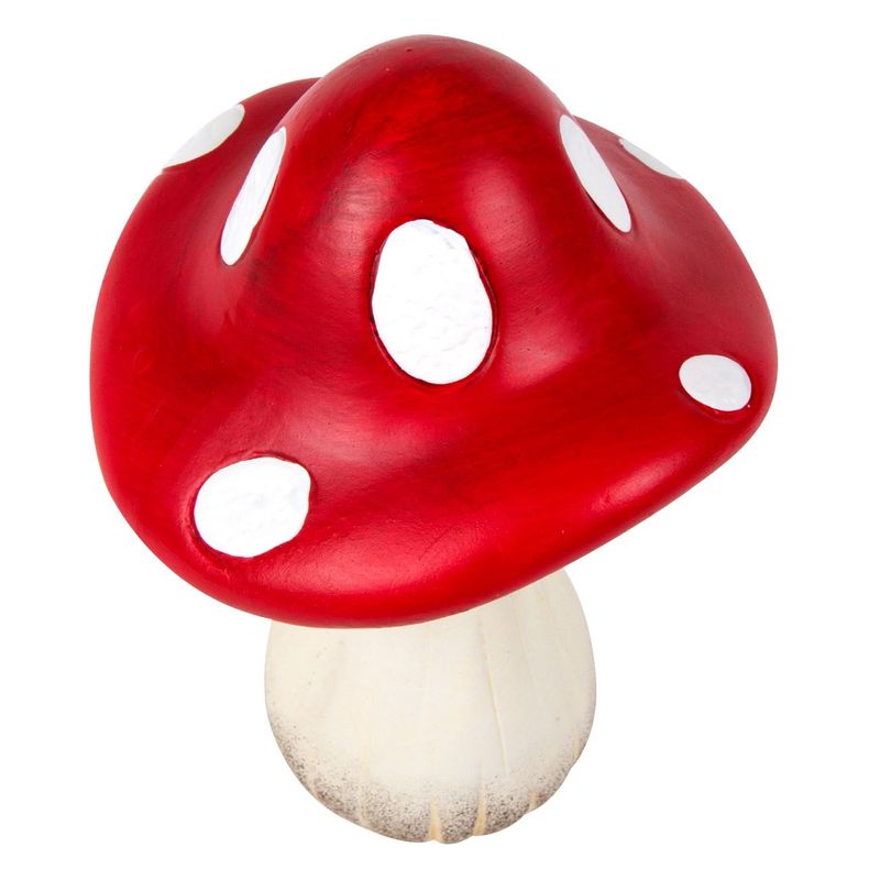Casa si Gradina - Decoratiuni - Obiecte decorative - Accesorii decorative - Decoratiune gradina, ciuperca ceramica, rosu, 14 x 14 x 21cm - Infinity.ro