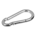 Casa si Gradina - Sanitare - Suporturi si accesorii baie - Suporturi baie - Carlig carabinier metalic, snap hook, argintiu, lungime 8cm, greutate maxima 150kg - Infinity.ro
