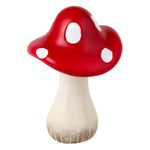 Casa si Gradina - Decoratiuni - Obiecte decorative - Accesorii decorative - Decoratiune gradina, ciuperca ceramica, rosu, 14 x 14 x 21cm - Infinity.ro