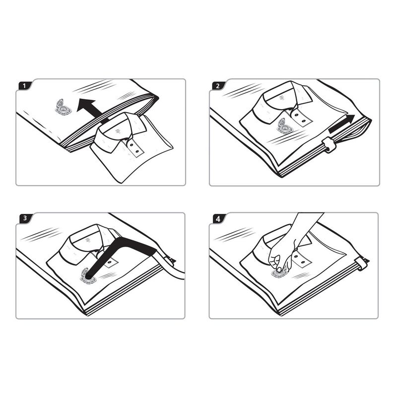 Casa si Gradina - Mobilier - Organizare si depozitare - Cutii depozitare - Sac vidat haine, magic saver bag, dimensiuni 40x 60cm, transparent, plastic pe - Infinity.ro