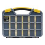 Casa si Gradina - Constructii - Depozitare, transport si protectie - Organizatoare si cutii scule - Cutie depozitare scule, model compartimentat, negru/transparent, 32.5 x 25.8 x 4.8cm, 20 compartimente ajustabile - Infinity.ro