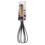 Casa si Gradina - Bucatarie si vesela - Ustensile bucatarie - Pensule, spatule si teluri bucatarie - Tel patiserie, model negru, maner imitatie lemn, termoplastic, 29 cm, negru si maro - Infinity.ro