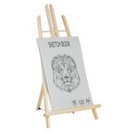 Jucarii, Copii si Bebe - Jucarii si jocuri - Jucarii & jocuri educative - Seturi pictura si desen - Set schite sevalet, 44 bucati, multicolor, lemn, 50cm - Infinity.ro