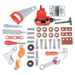 Jucarii, Copii si Bebe - Jucarii si jocuri - Jucarii de rol - Ateliere si bancuri de lucru - Banc de lucru cu unelte, 51 piese, multicolor, 3+ ani - Infinity.ro