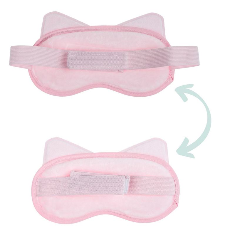 Ingrijire personala si Cosmetice - Sanatate si wellness - Aparate medicale - Accesorii medicale pentru recuperare si tratament - Compresa ochi jb beauty, model pisica, culoare roz, urechi albe, dimensiune 19cm - Infinity.ro