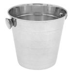 Casa si Gradina - Bucatarie si vesela - Organizare si depozitare bucatarie - Cutii alimentare - Recipient gheata metalic, argintiu mat, 12.5 x 12cm, potrivit pentru masina de spalat vase - Infinity.ro
