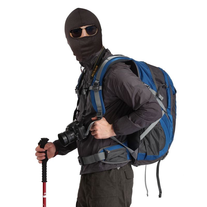 Fashion, accesorii si bijuterii - Barbati - Accesorii barbati - Caciuli si sepci barbati - Cagula full face, neagra, poliester, dimensiuni 23 x 40cm - Infinity.ro