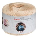 Casa si Gradina - Decoratiuni - DIY - Articole mercerie - Fir de tricotat, mercerizat bej, lungime 260m, greutate 50g - Infinity.ro