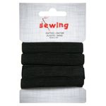 Casa si Gradina - Decoratiuni - DIY - Articole mercerie - Elastic croitorie, banda, lungime 300 cm, latime 1,2 cm, negru - Infinity.ro