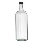 Casa si Gradina - Bucatarie si vesela - Ustensile bucatarie - Oliviere - Recipient ulei sticla, capac filetat, capacitate 1l, transparent - Infinity.ro