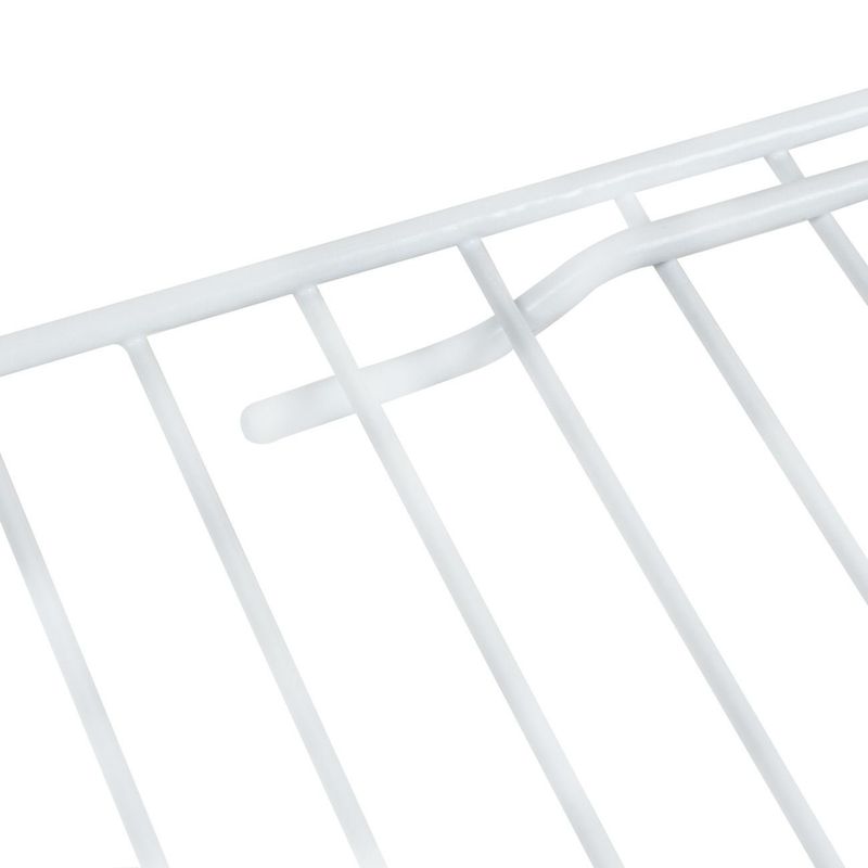 Casa si Gradina - Mobilier - Biblioteci si rafturi - Rafturi - Raft organizator extensibil, metalic, alb, 37 x 16 x 13.5 cm, greutate maxima 8 kg - Infinity.ro
