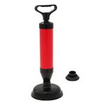 Casa si Gradina - Sanitare - Chiuveta bucatarie si accesorii - Accesorii chiuvete - Ventuza desfundat tevi, model plastic, culoare rosu negru, lungime ajustabila 37cm-54cm, rezistenta la temperatura 60°c - Infinity.ro