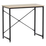 Casa si Gradina - Mobilier - Mese si birouri - Birouri - Birou metalic, model stejar, dimensiuni 80x 40x 70cm, picioare negre - Infinity.ro