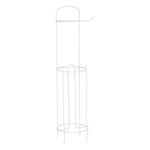 Casa si Gradina/Sanitare/Suporturi si accesorii baie/Suporturi baie - Suport hartie igienica, metalic, alb, diametru 15.3 cm, inaltime 65 cm - Infinity.ro