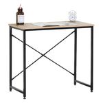 Casa si Gradina - Mobilier - Mese si birouri - Birouri - Birou metalic, model stejar, dimensiuni 80x 40x 70cm, picioare negre - Infinity.ro