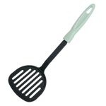 Casa si Gradina - Bucatarie si vesela - Ustensile bucatarie - Pensule, spatule si teluri bucatarie - Spatula plastic, 32 cm, culoare antracit si maner verde menta - Infinity.ro