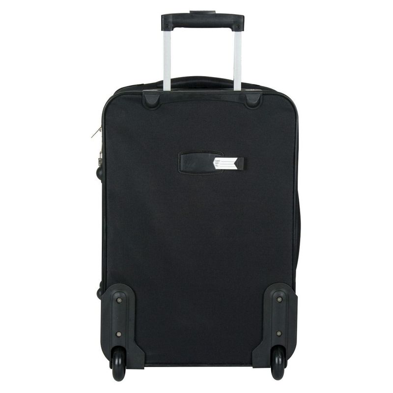 Sport si Outdoor - Articole de voiaj - Trolere - Troler urban, model negru, capacitate 79l, poliester, 2 roti duble, 3 manere - Infinity.ro