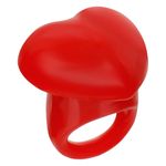 Jucarii, Copii si Bebe - Jucarii si jocuri - Jucarii de rol - Frumusete, bijuterii si accesorii fetite - Inel silicon, inima rosie cu lumina, fete, baterii incluse - Infinity.ro