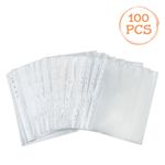 Carti si Birotica - Birotica - Accesorii de birou - Accesorii arhivare - Set folii protectie documente, model a4, grosime 0.03mm, margine alba, 100 bucati, transparent - Infinity.ro