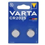 Casa si Gradina - Electrice - Accesorii electrice - Baterii, acumulatori si incarcatoare - Baterii litiu tip buton, varta, model cr2025, capacitate 3v, set 2 bucati - Infinity.ro