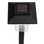 Casa si Gradina - Corpuri si surse de iluminat - Iluminat exterior - Lampi solare - Lampa solara, stick lantern, lungime pol 30cm, negru, plastic - Infinity.ro