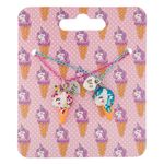 Fashion, accesorii si bijuterii - Copii - Accesorii copii - Bijuterii si ceasuri copii - Set coliere copii, model unicorn inghetata, 2 bucati, multicolor - Infinity.ro